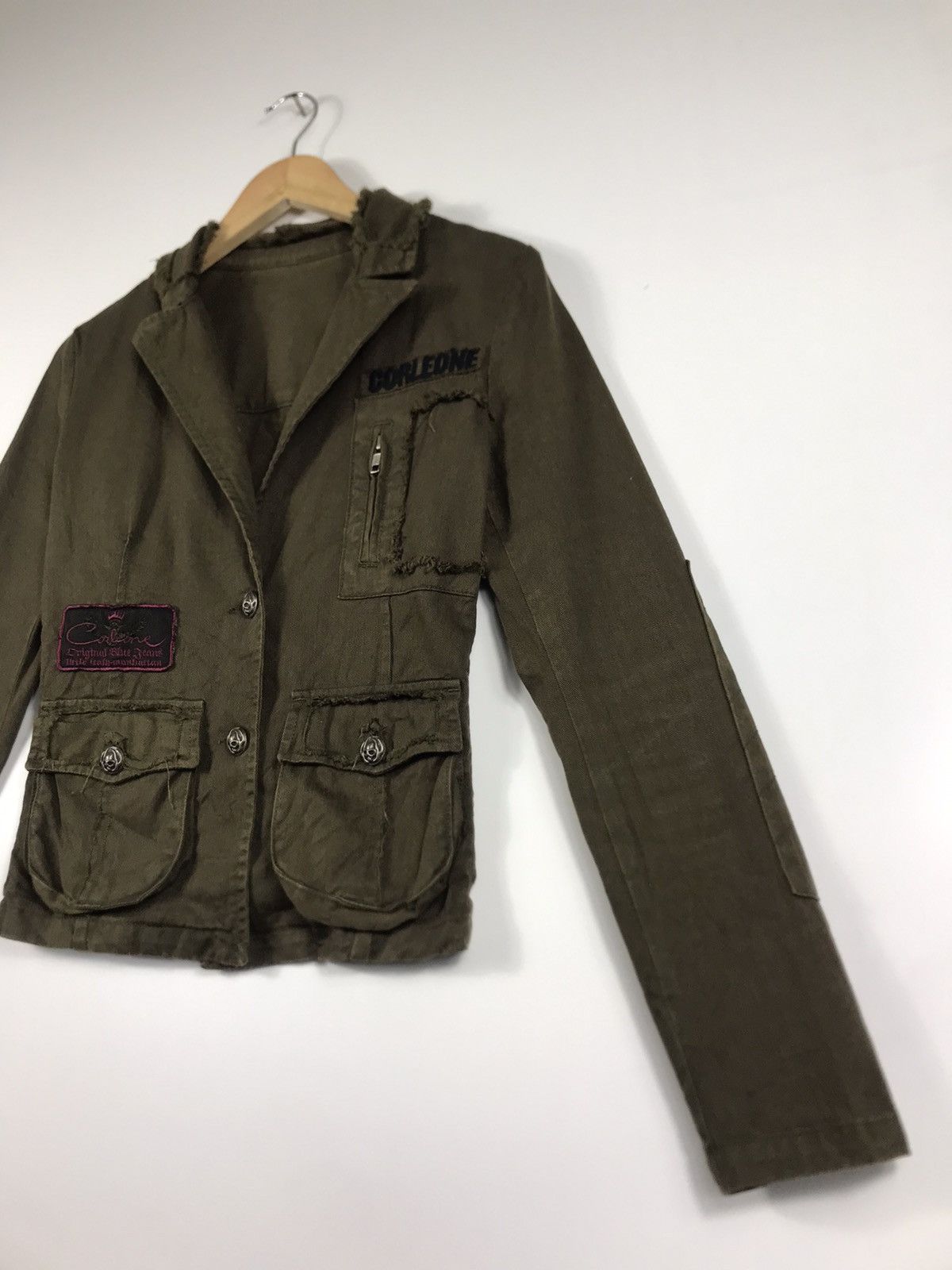 Japanese Brand 🔥Nice Design Corleone Destressed Style Button Jacket Size XS / US 0-2 / IT 36-38 - 3 Thumbnail