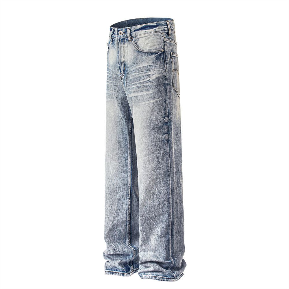 Japanese Brand × Jean Men's American vintage washed distressed jeans Size US 34 / EU 50 - 2 Thumbnail
