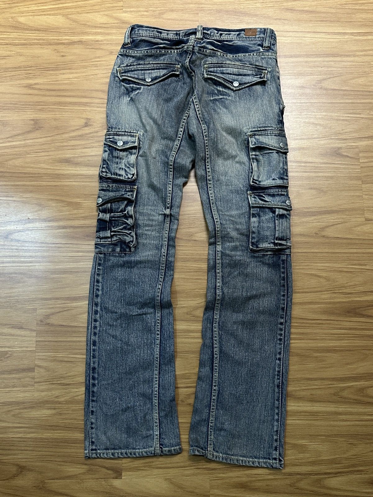 Nicole Club Nicole Club For Men Flare Multi Pocket Bondage Denim Jeans Size US 32 / EU 48 - 14 Thumbnail