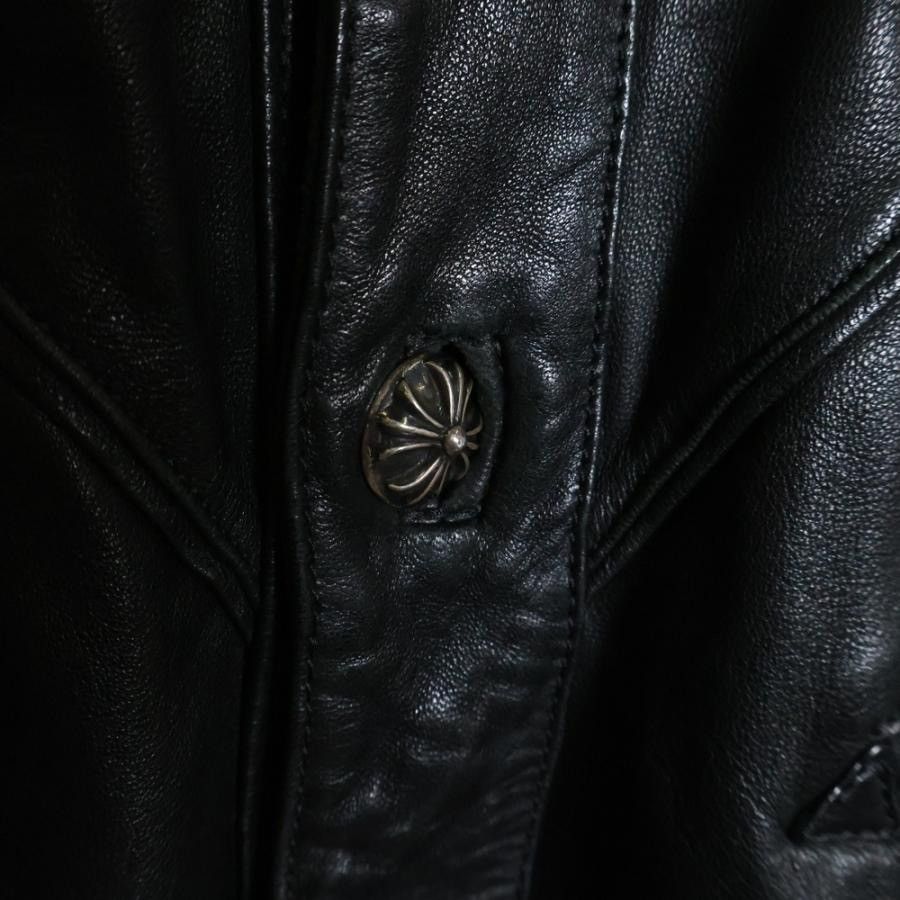Chrome Hearts Chrome Hearts cross ball button Fleur Leather Shirts Jacket Size US S / EU 44-46 / 1 - 5 Thumbnail