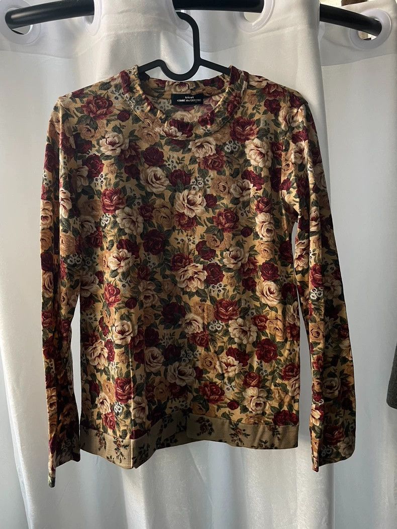 Comme des Garcons Comme Des Garcons Women's floral long-sleeve T-shirt Size M / US 6-8 / IT 42-44 - 1 Thumbnail