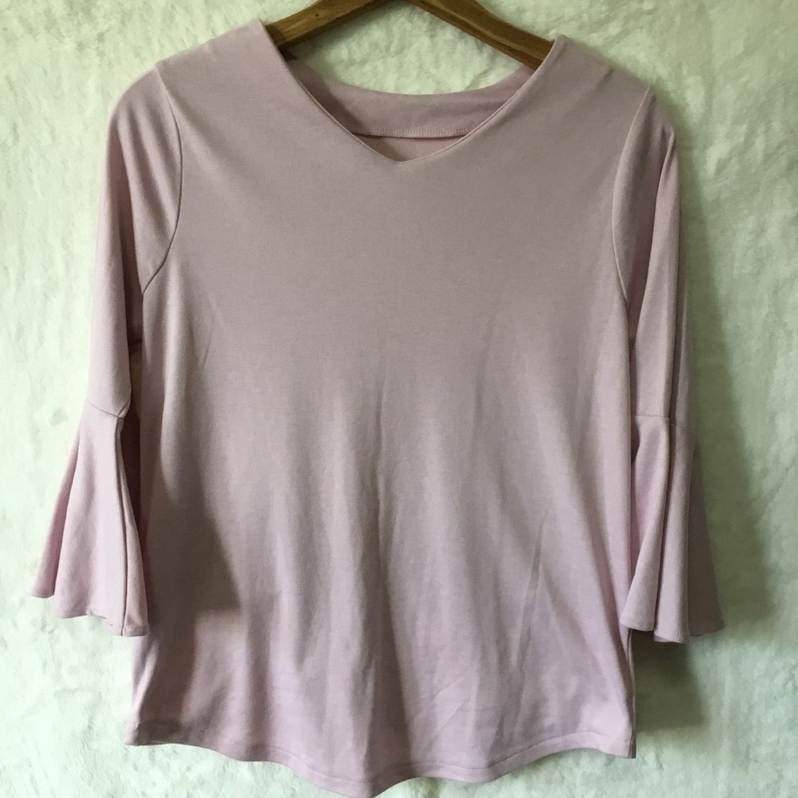 Other Ozoc Pink Long-Sleeve Twist-Back Top Size M / US 6-8 / IT 42-44 - 4 Thumbnail