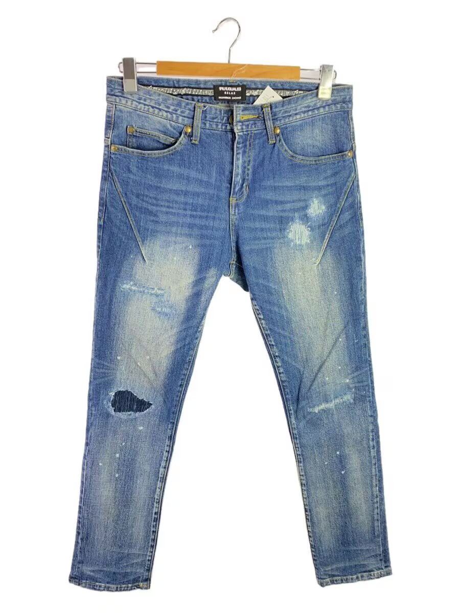 Number (N)ine Distressed Repair Denim Jeans Size US 32 / EU 48 - 1 Thumbnail