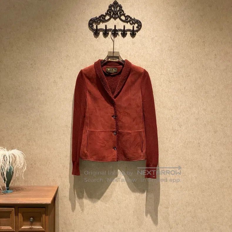Loro Piana Loro Piana Red Leather and Fur Jacket Size XS / US 0-2 / IT 36-38 - 1 Thumbnail