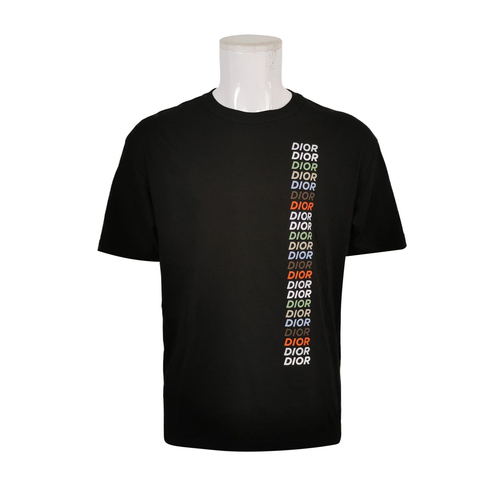 Dior Dior Multi-Color Vertical Logo T-Shirt Size S Size US S / EU 44-46 / 1 - 1 Thumbnail
