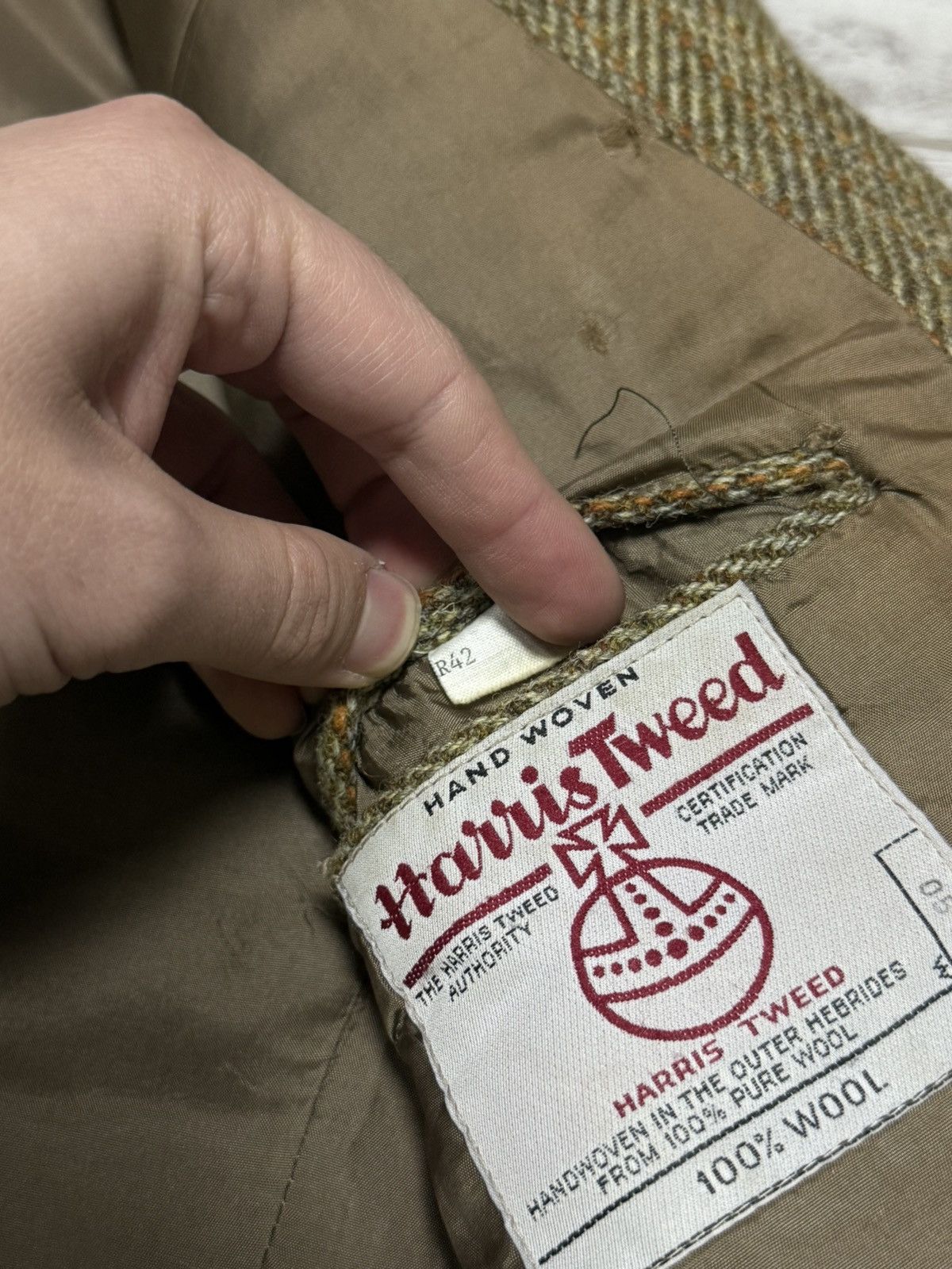 Harris Tweed Harris Tweed handwoven scotland blazer jacket wool tuxedo Size 42R - 5 Thumbnail