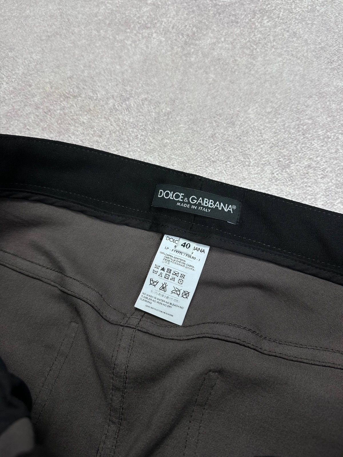 Dolce & Gabbana Dolce & Gabbana Womans Genuine Leather Pants Rare Size 27" / US 4 / IT 40 - 8 Thumbnail