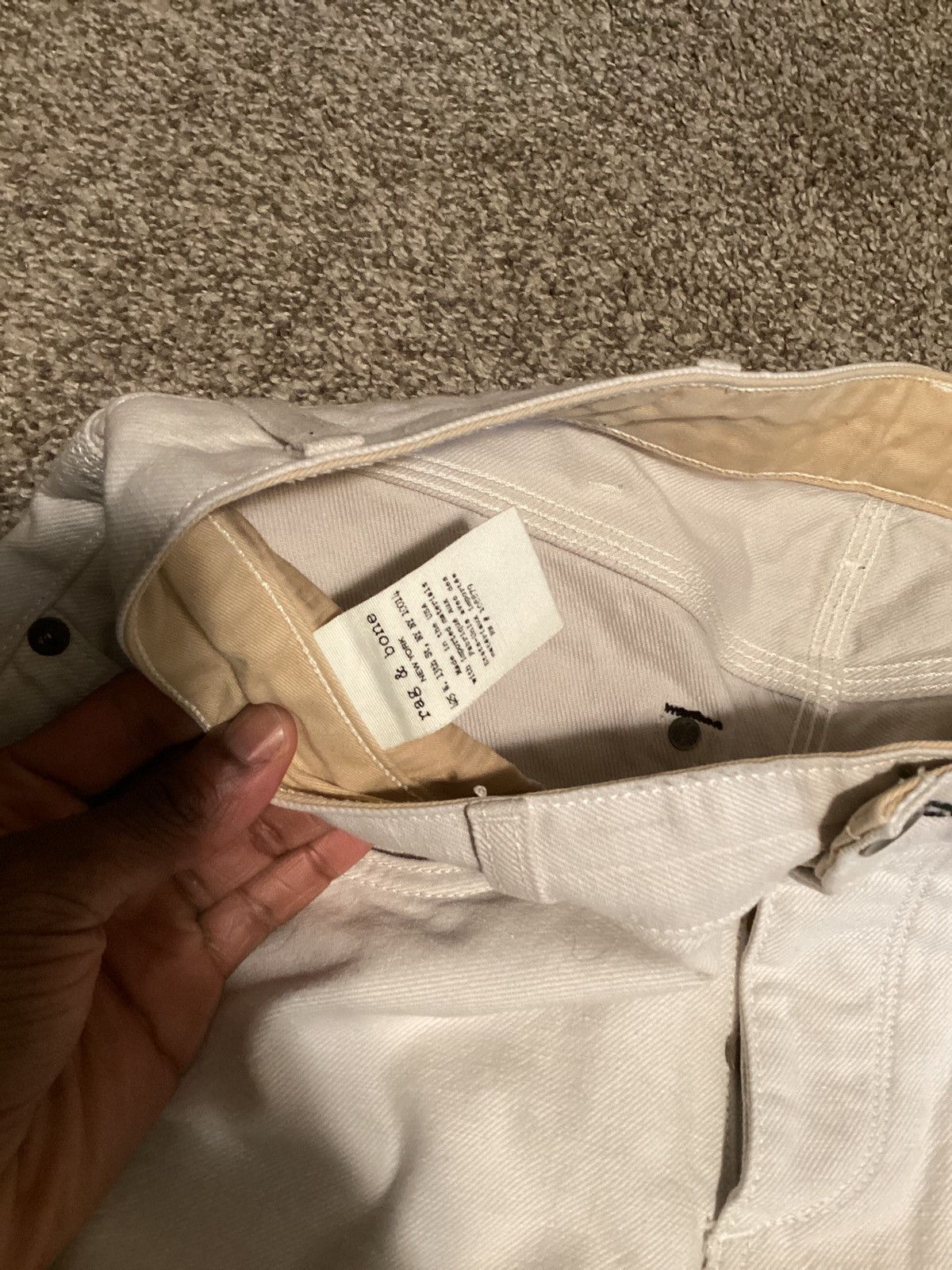 Rag & Bone off white rag & bone archive denim sz 34 x32 Size US 34 / EU 50 - 10 Thumbnail