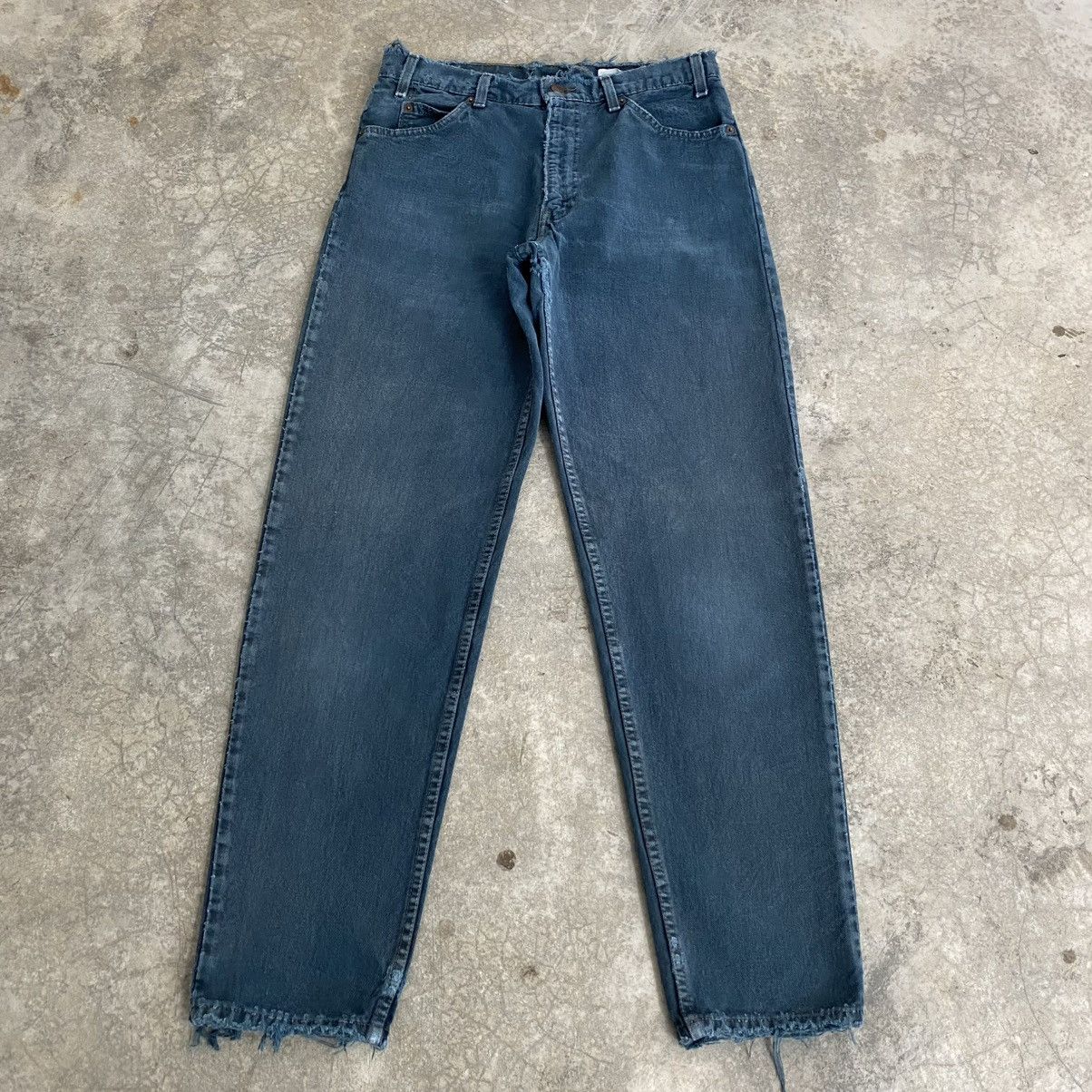 Levi's Vintage 1995 Levis 550 Orange Tab Faded Green Baggy Jeans Size US 32 / EU 48 - 4 Thumbnail