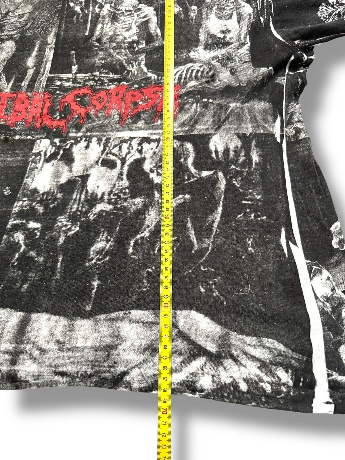Band Tees *RARE* VINTAGE 1990s 90s CANNIBAL CORPSE AOP T-SHIRT XL Size US XL / EU 56 / 4 - 7 Thumbnail