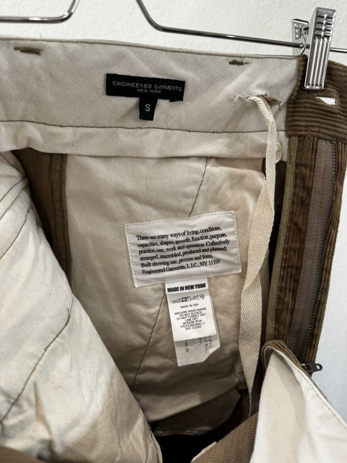Engineered Garments FW20 FA Pant 8W Corduroy Khaki size S Size US 33 - 4 Thumbnail