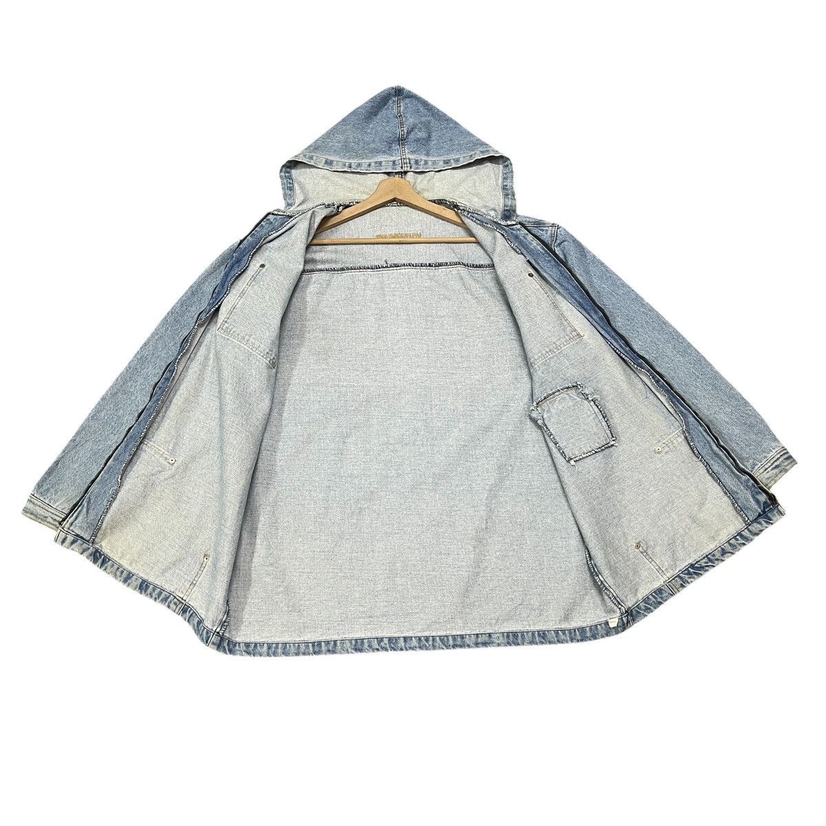 Carhartt Vintage Y2k Maurice Malone Denim Hooded Chore Jacket Hip Hop Size US XL / EU 56 / 4 - 18 Thumbnail
