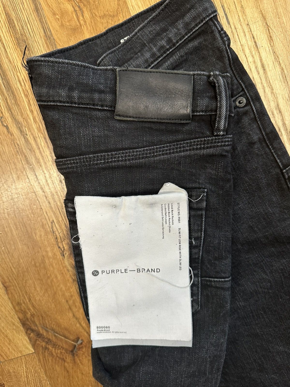 Purple Brand Purple Brand Plain Faded Black Denim Jeans Size 31 Size US 31 - 4 Thumbnail