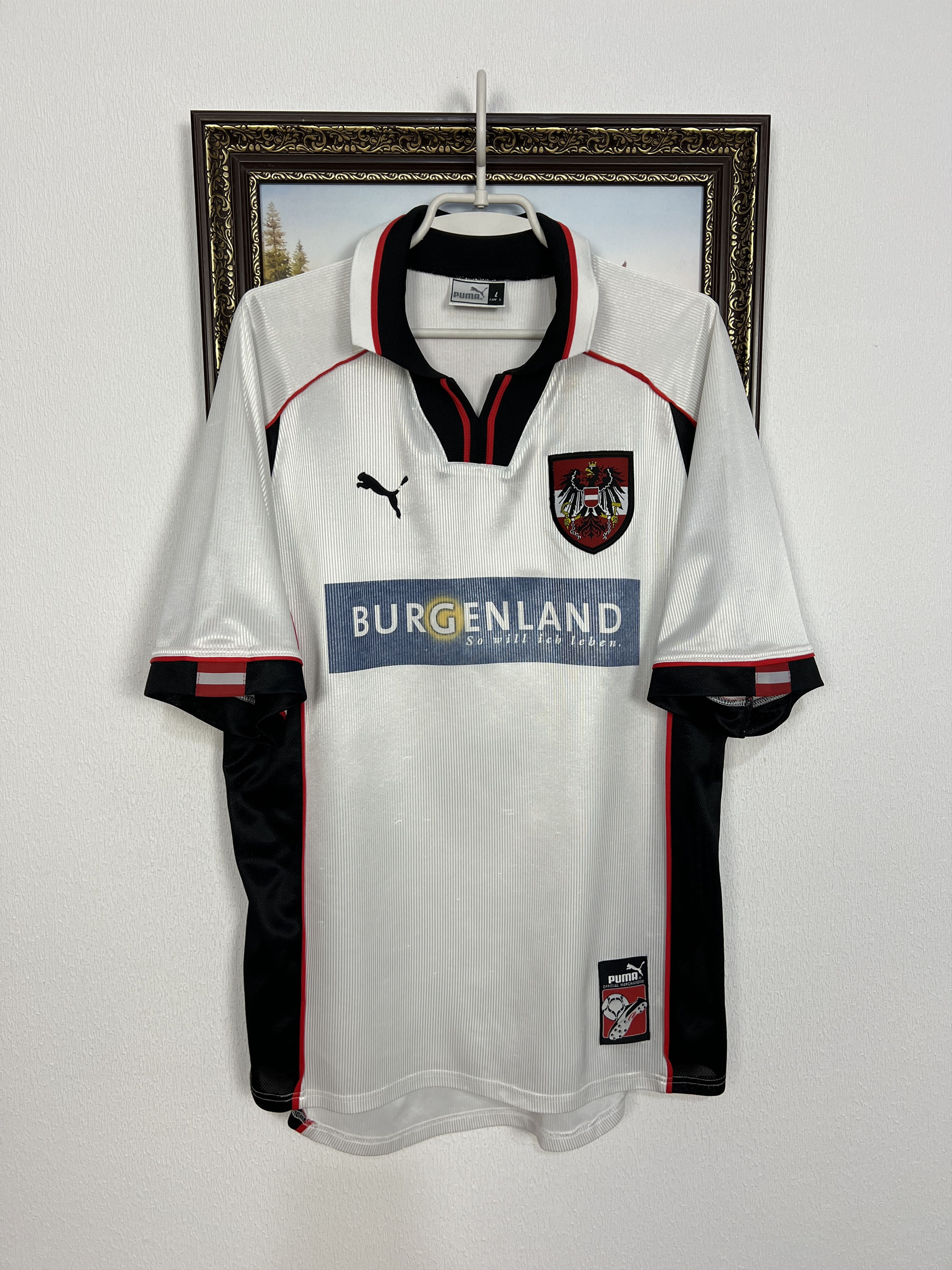 Puma Austria Home football shirt Soccer National Jersey Trikot Size US L / EU 52-54 / 3 - 1 Preview