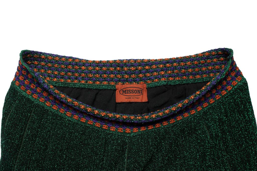 Missoni Missoni, Green lurex flared pantalon Size 30" / US 8 / IT 44 - 5 Thumbnail