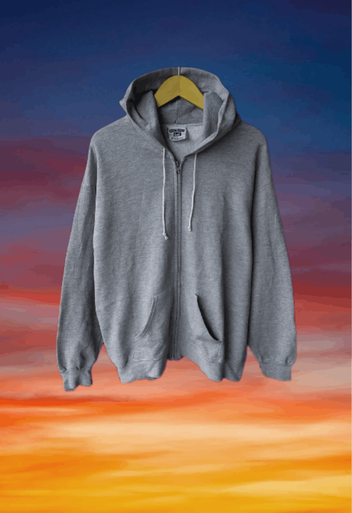 Lee Vintage 90s Streetwear Lee blank hoodie rap tee style Size US L / EU 52-54 / 3 - 1 Thumbnail
