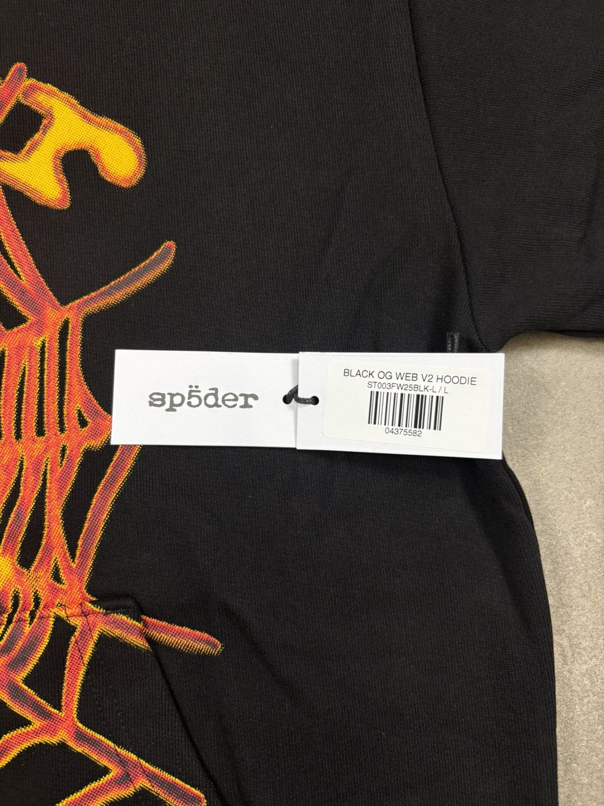 Sp5der Sp5der OG Web V2 Hoodie, Black Size US L / EU 52-54 / 3 - 6 Thumbnail