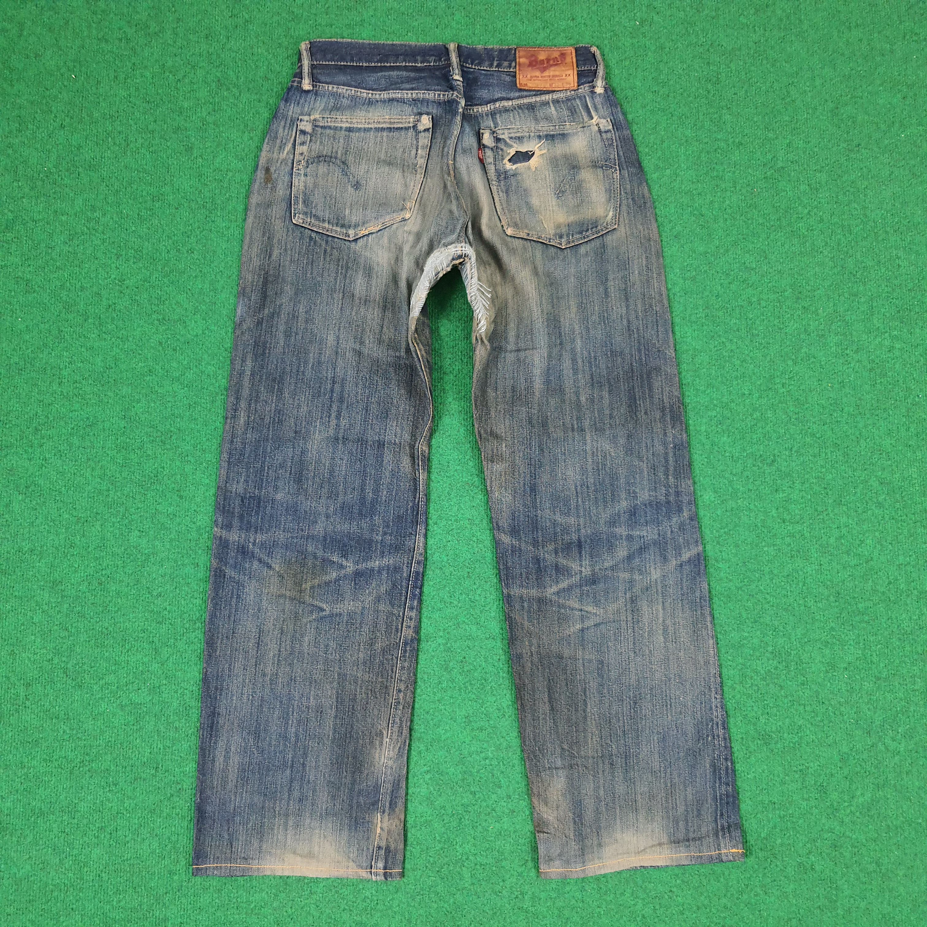 BARNS OUTFITTERS × Japanese Brand × Vintage Vintage Barns Outfitters Selvedge Repaired Jeans Size US 28 / EU 44 - 1 Thumbnail