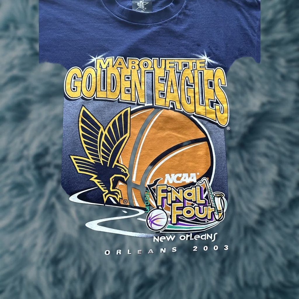 Vintage VINTAGE Marquette University Shirt Mens XL Blue College Basketball Tee 2003 NWOT Size US XL / EU 56 / 4 - 1 Thumbnail