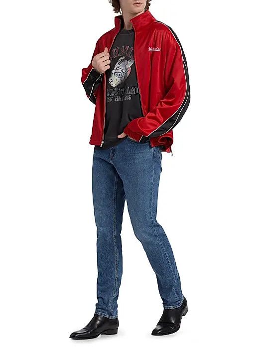 Nahmias os11x0326 Contrast-Trim Track Jacket in Red/Black Size US M / EU 48-50 / 2 - 2 Thumbnail
