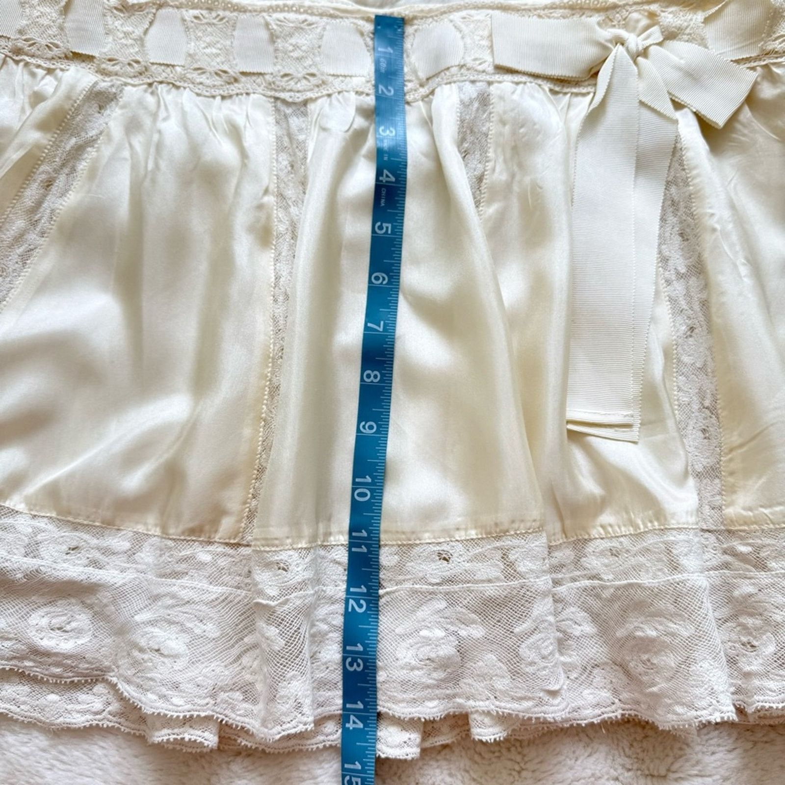 LoveShackFancy NEW!!!! LoveShackFancy ivory skirt size 8 US Size 30" / US 8 / IT 44 - 7 Thumbnail