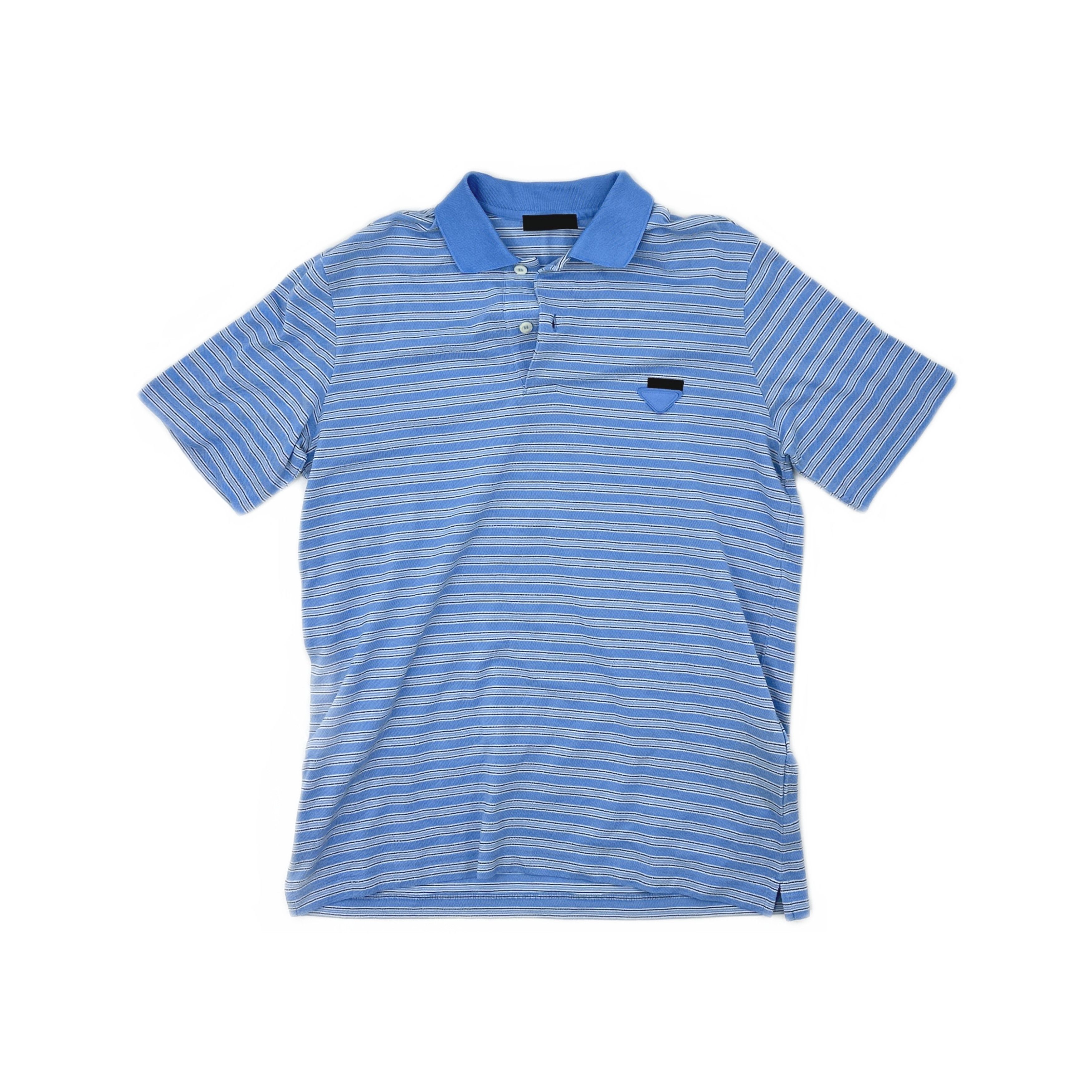 Prada Prada Striped Polo Shirt Size M Size US M / EU 48-50 / 2 - 1 Thumbnail