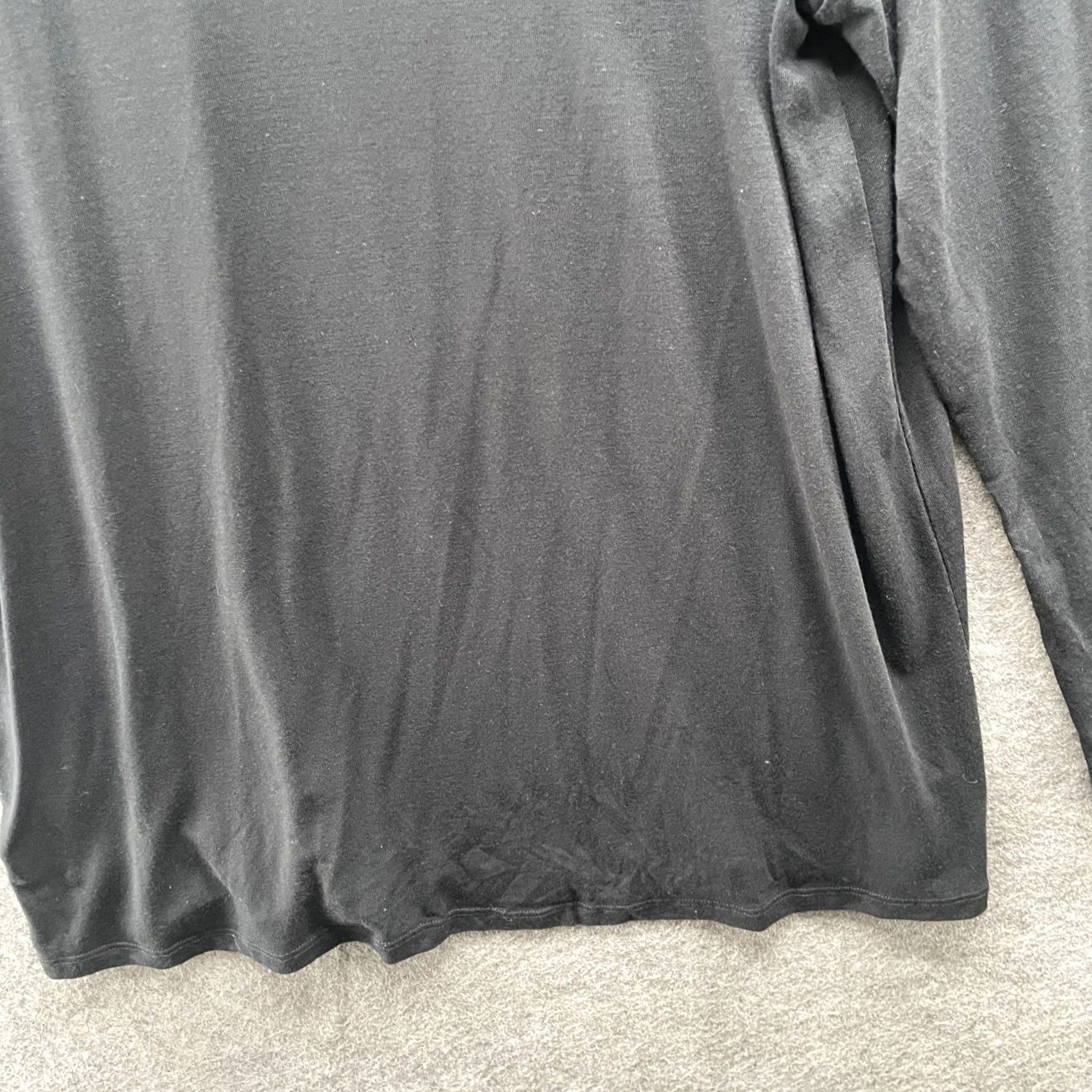 Torrid Torrid Turtleneck Long Sleeve T-Shirt Womens 2X Black Jersey Knit Modal Blend Size XXL / US 16-18 / IT 52-54 - 4 Thumbnail