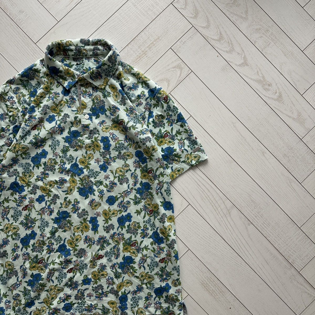 Nike Nike polo golf floral print streetwear vintage rare lobster Size US M / EU 48-50 / 2 - 5 Thumbnail