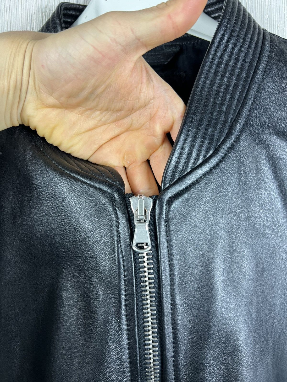 Diesel Black Gold Diesel Black Gold lambskin leather 5 zip jacket luxury Size US L / EU 52-54 / 3 - 11 Thumbnail