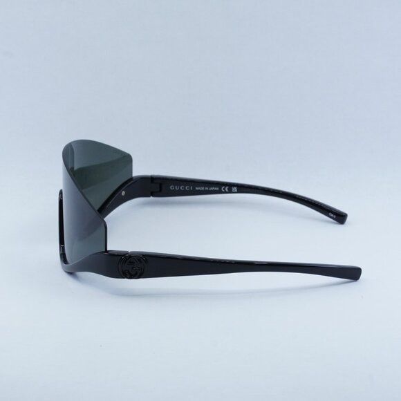 Gucci Gucci GG1650S 001 Sunglasses Shiny Black Shield Frame Size ONE SIZE - 4 Thumbnail