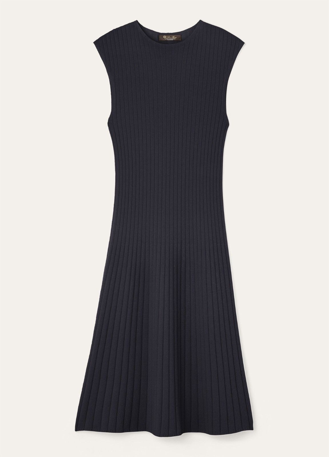 Loro Piana o1srvl11e0526 FAP1314 Coste Midi Dress in Navy Blue Size XS / US 0-2 / IT 36-38 - 1 Thumbnail