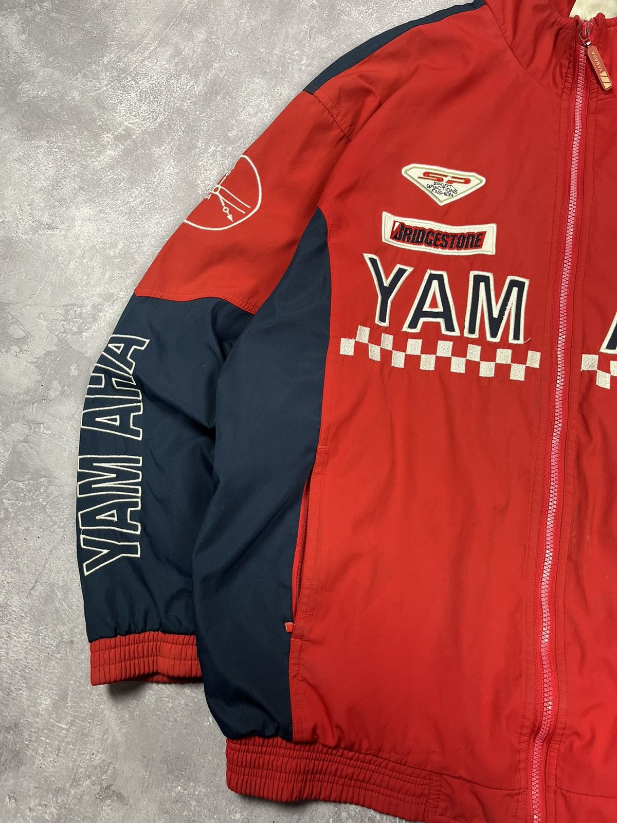 Yamaha Vintage Yamaha Bridgestone Racing Jacket Red Big Logo Size US XXL / EU 58 / 5 - 3 Thumbnail