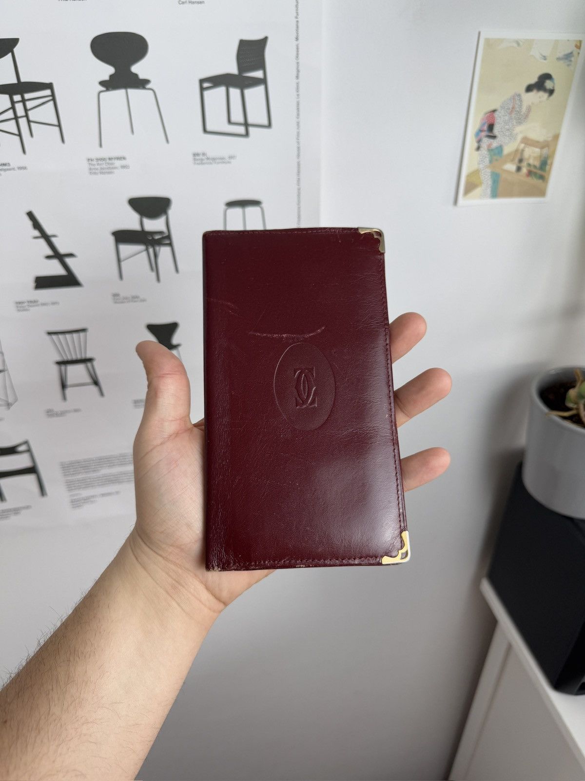 Cartier × Designer × Vintage Vintage 90s Cartier Paris big logo leather wallet luxury y2k Size ONE SIZE - 1 Thumbnail