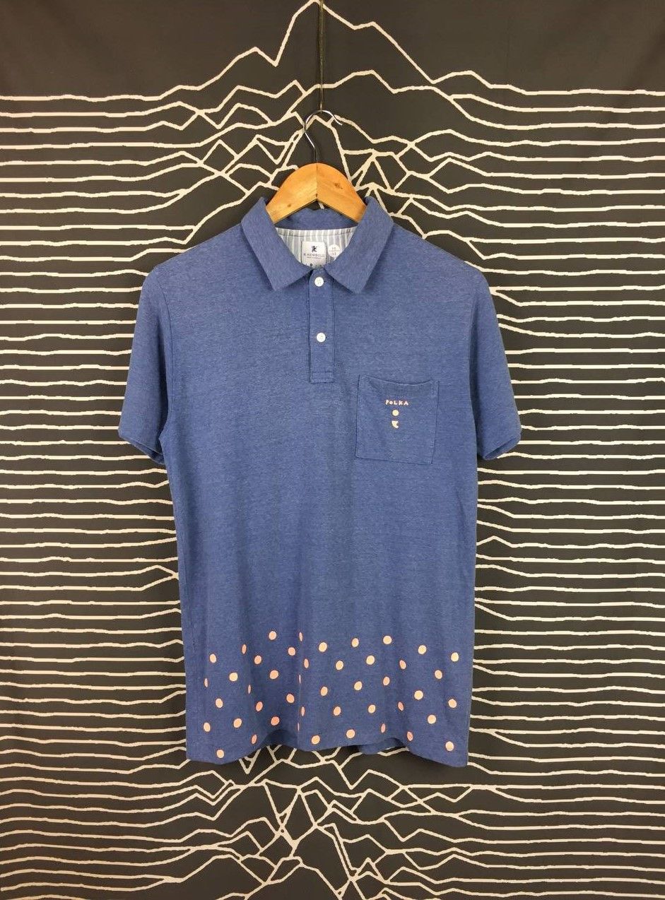 R.Newbold R.Newbold by Paul Smith Born In Britain Polka Dot Polo Shirt Size US M / EU 48-50 / 2 - 2 Thumbnail