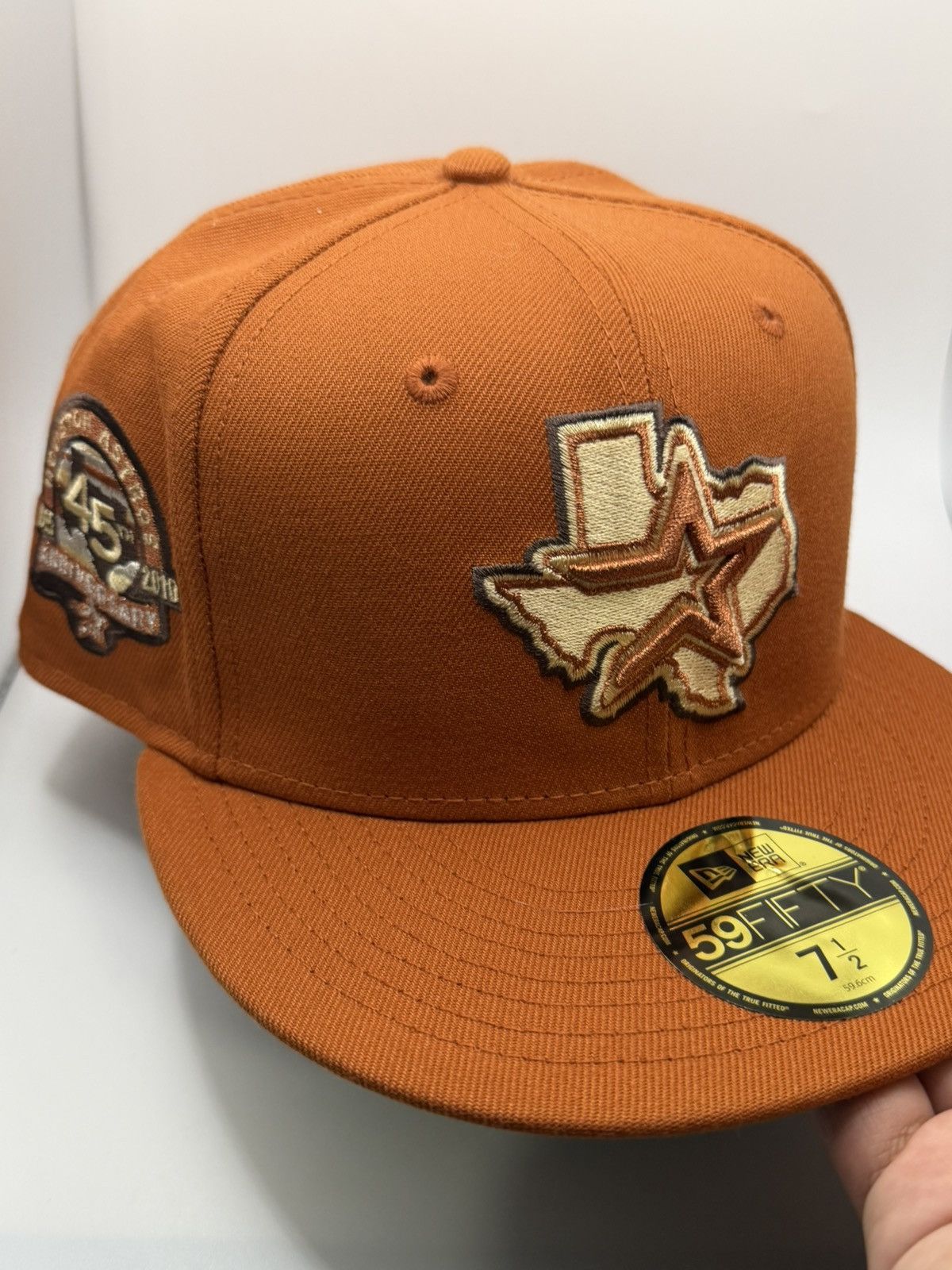 New Era New Era x Exclusive Fitted Rust Orange Houston Astros 7 1/2 Size ONE SIZE - 3 Thumbnail