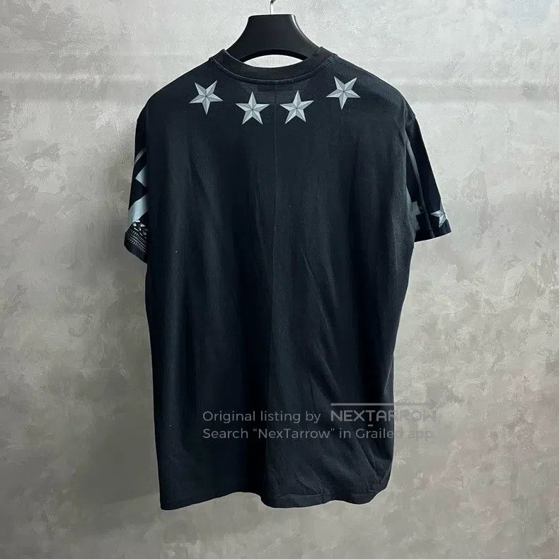 Givenchy Givenchy Dark Blue Pattern Printed Short Sleeve T-Shirt Size US XXS / EU 40 - 4 Thumbnail