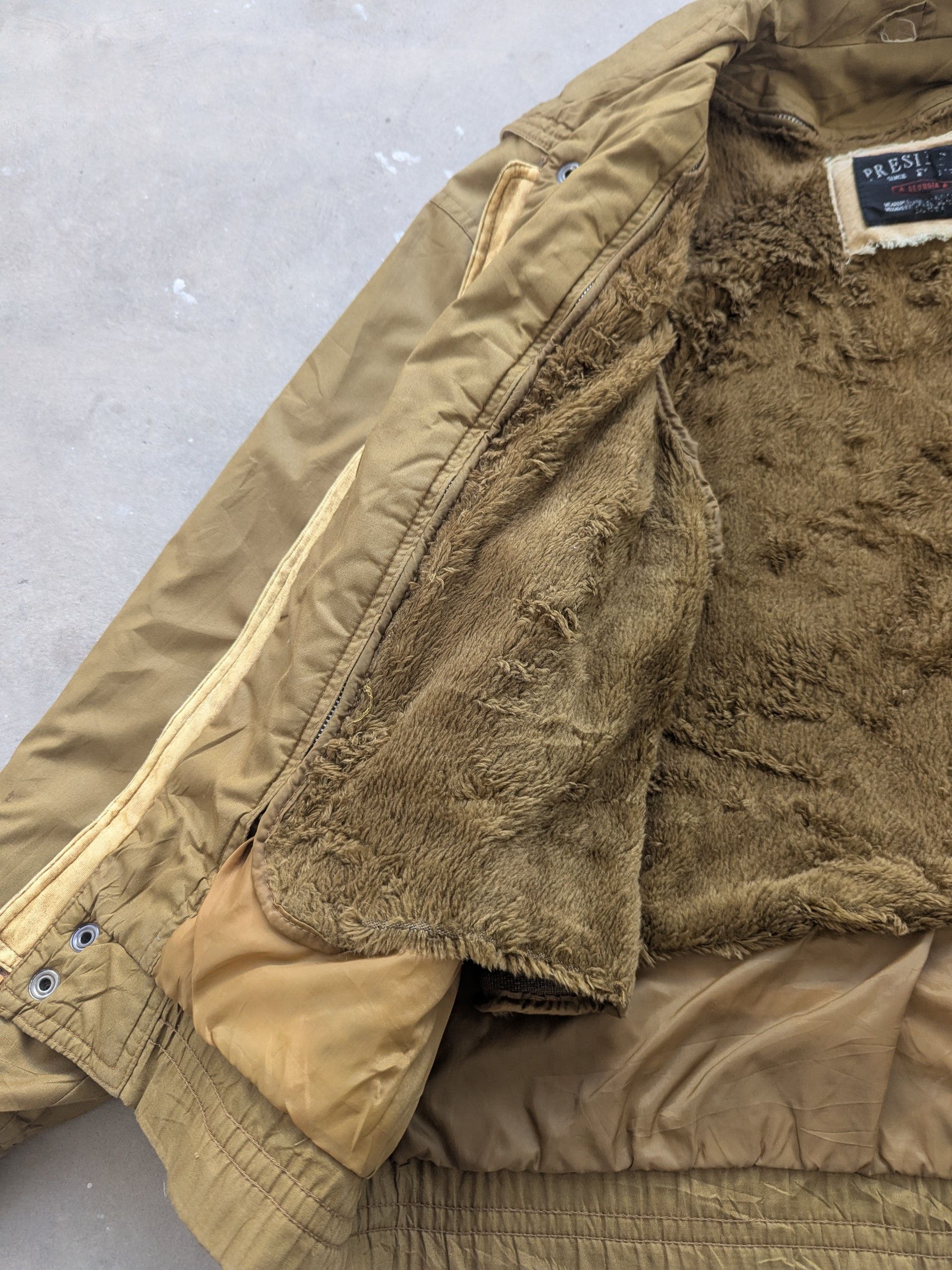 Japanese Brand × Vintage Vintage 1990s President Bomber Jacket Lining Fleece Size US M / EU 48-50 / 2 - 10 Thumbnail