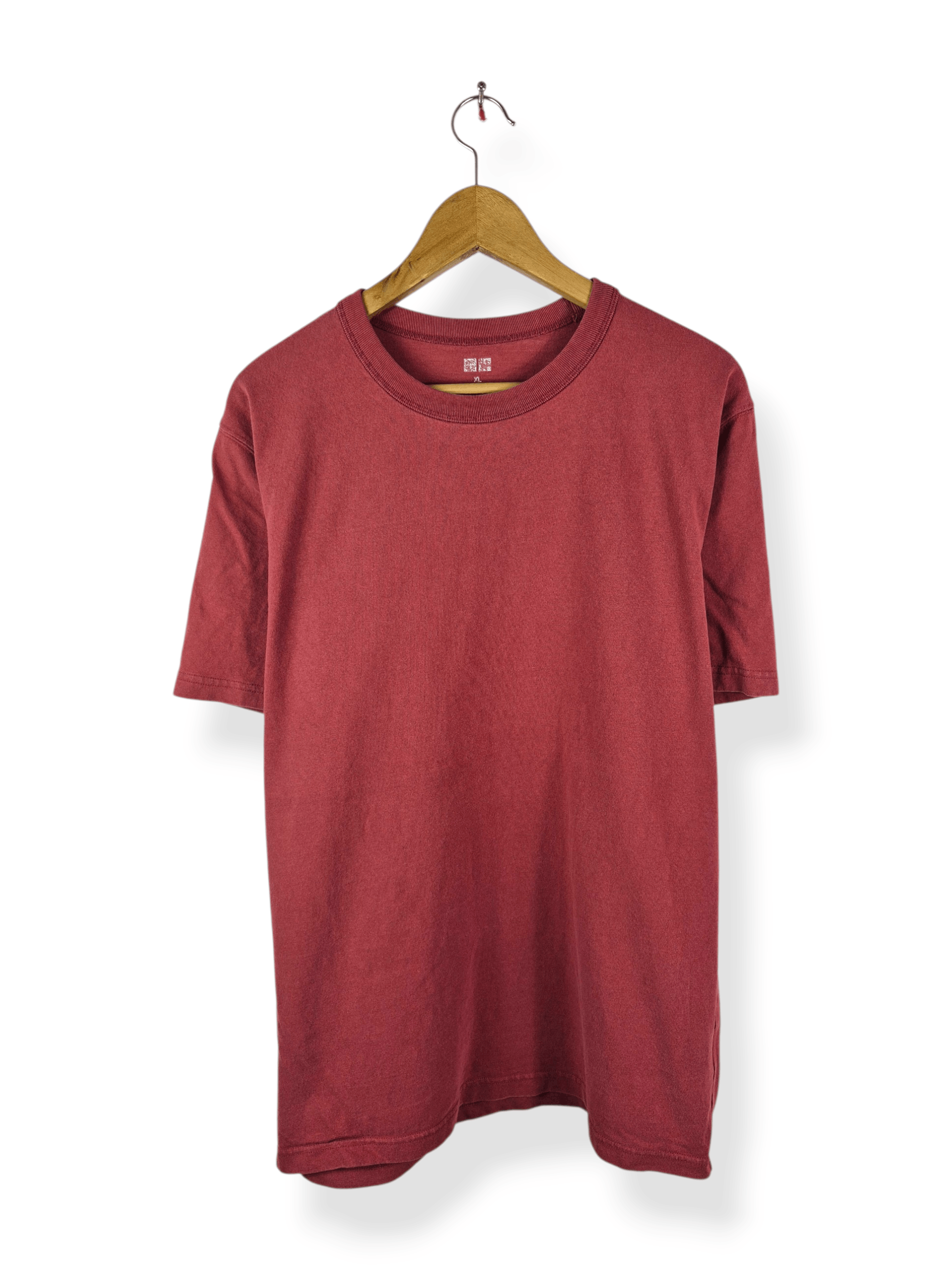 Uniqlo 🔥 Uniqlo U Lemaire Maroon Cotton Plain Tee Size US XL / EU 56 / 4 - 1 Thumbnail