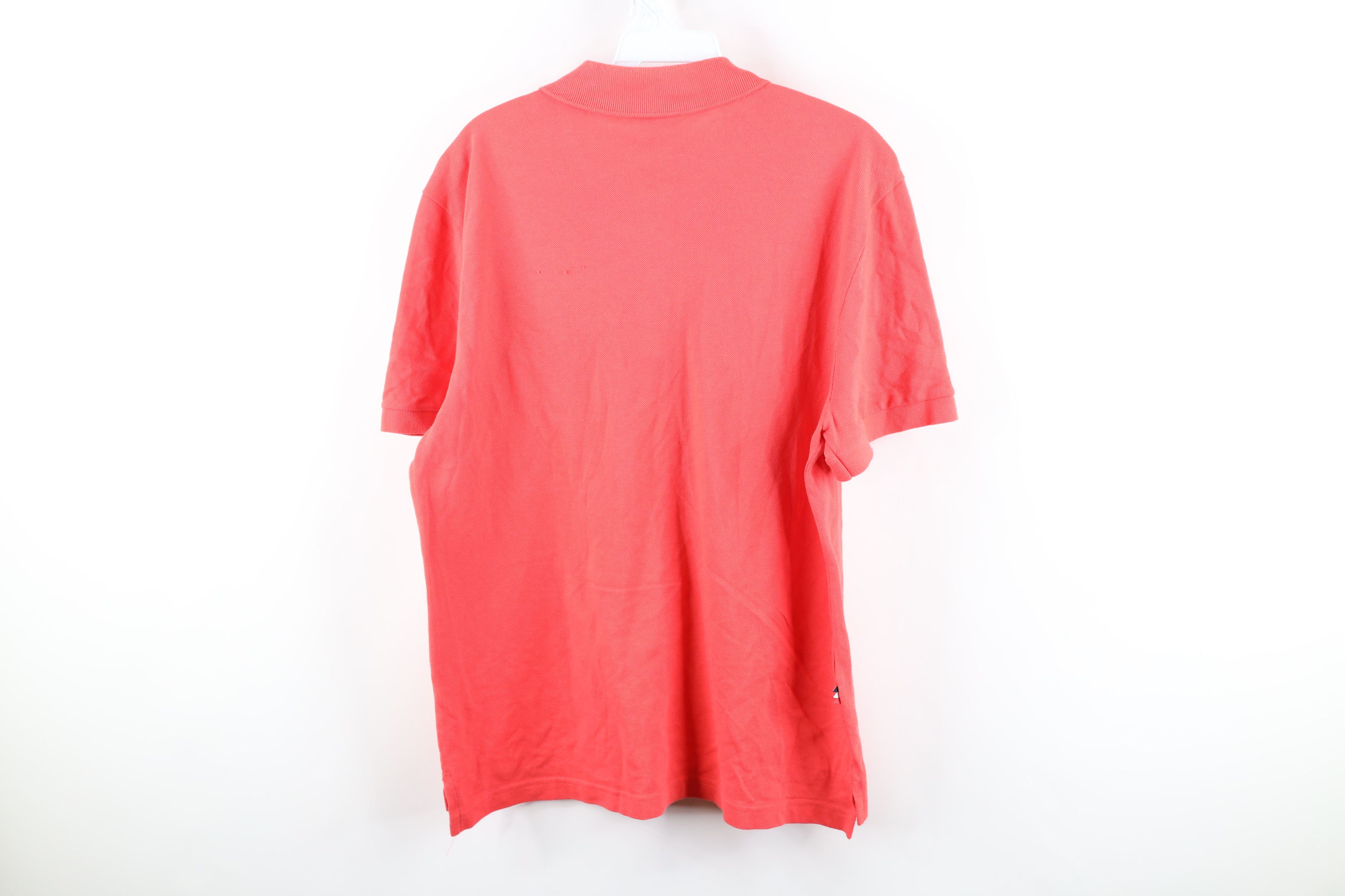 Lacoste × Vintage Lacoste Big Croc Logo Collared Golf Polo Shirt Salmon Pink Size US XL / EU 56 / 4 - 9 Thumbnail