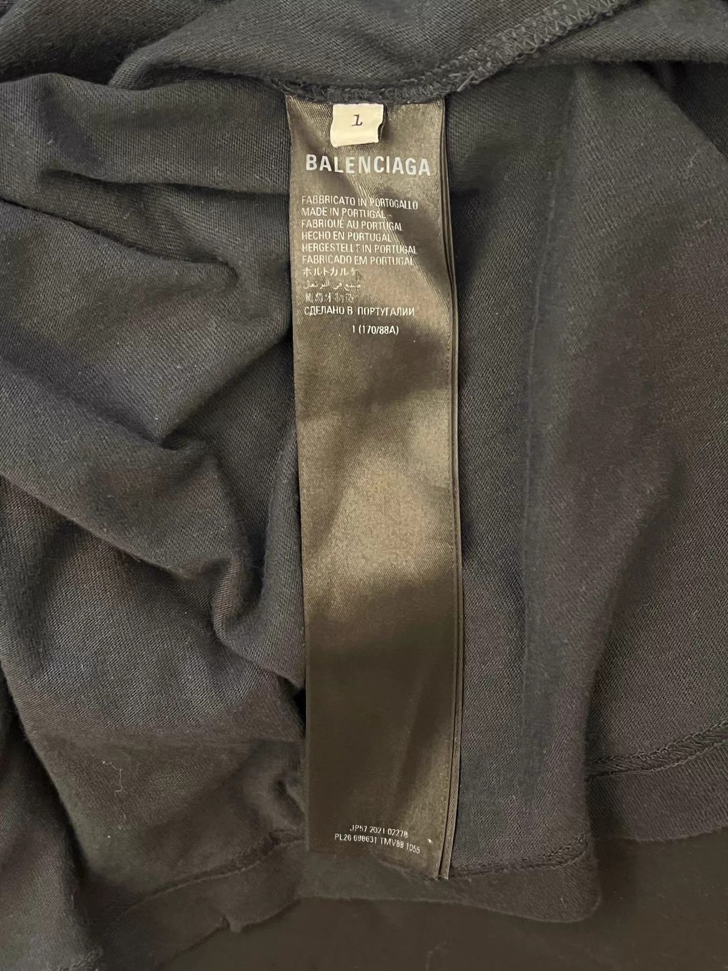 Balenciaga Balenciaga Metallica Flame LS T Black Unisex Size 1 Size US S / EU 44-46 / 1 - 4 Thumbnail