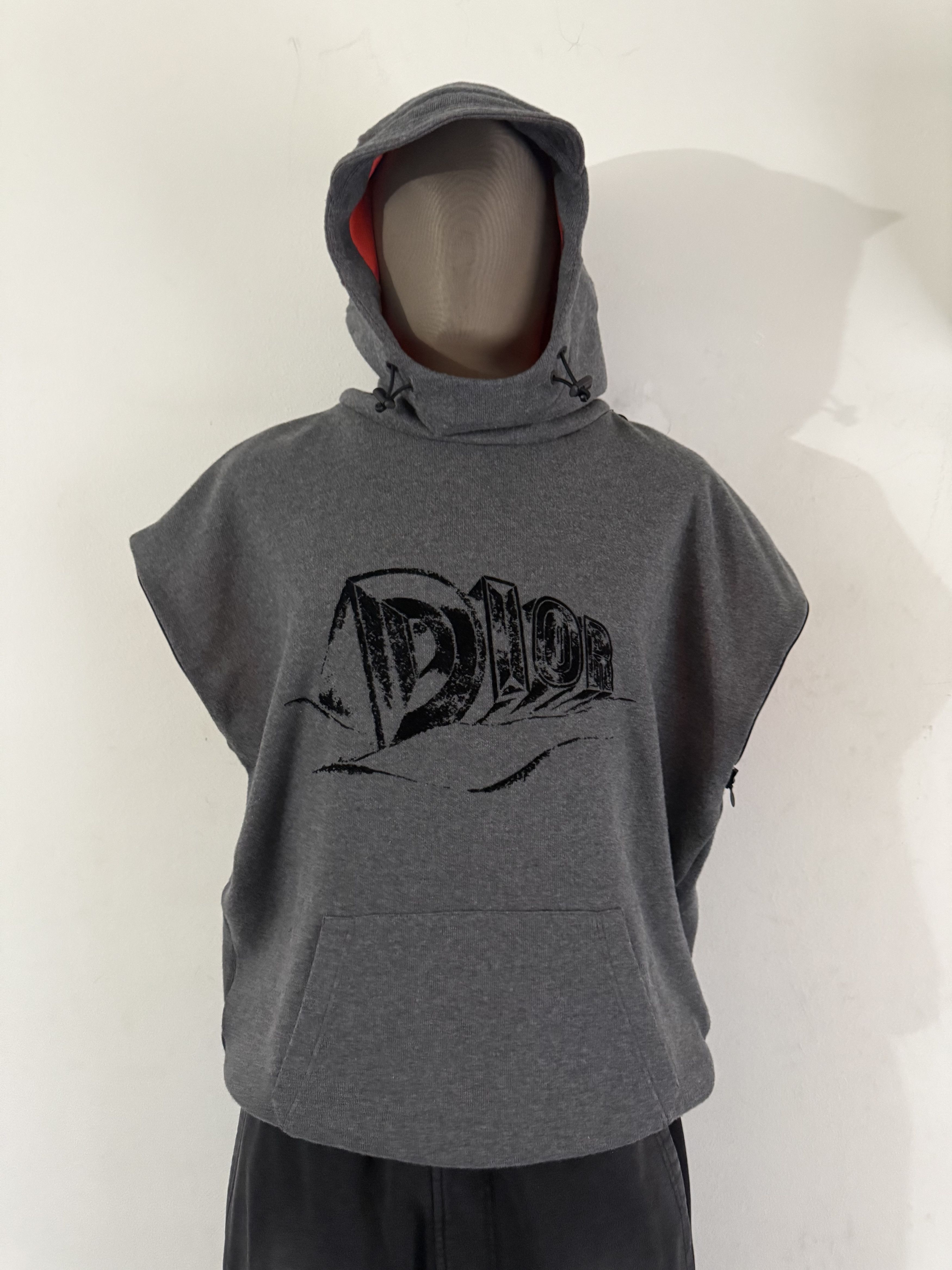 Dior Logo Hooded Sweatshirt Detachable Sleeves Size US L / EU 52-54 / 3 - 20 Thumbnail