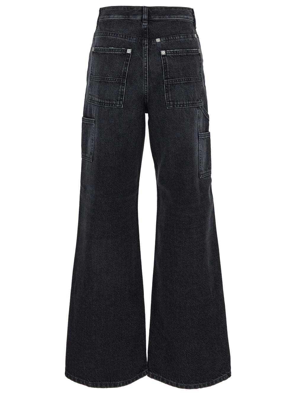 Givenchy o1y0925 Denim Pant in Black Size 26" / US 2 / IT 38 - 2 Thumbnail