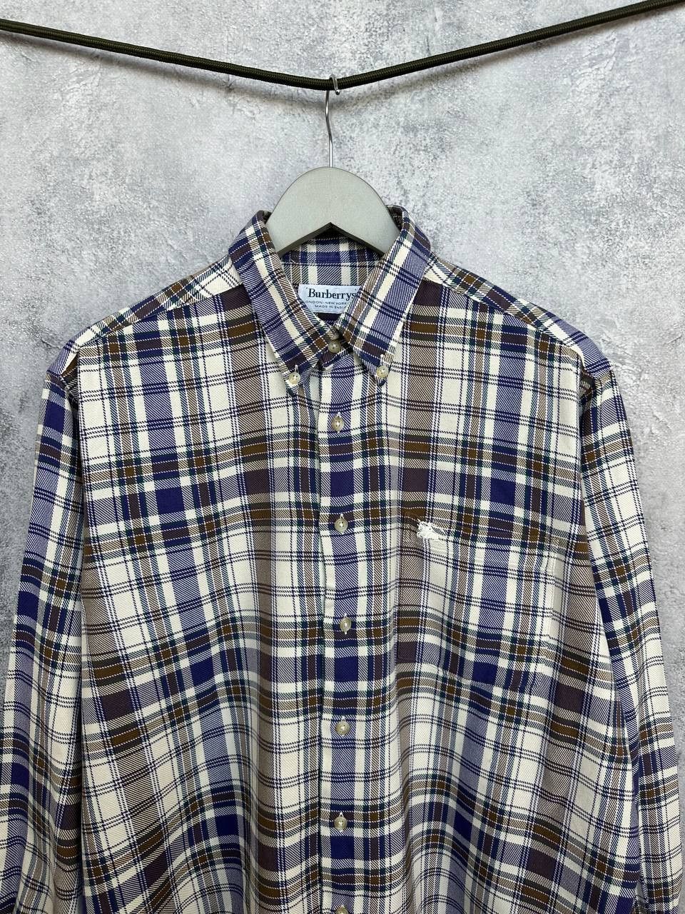 Burberry Burberrys Vintage Nova Check Flannel Shirt Button Down Plaid Size US XL / EU 56 / 4 - 4 Thumbnail