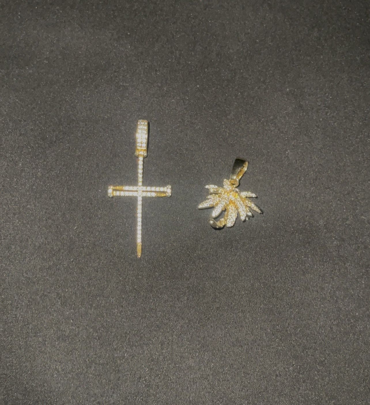 Other NEEDLE CROSS & PALM TREE PENDANT Size ONE SIZE - 2 Thumbnail