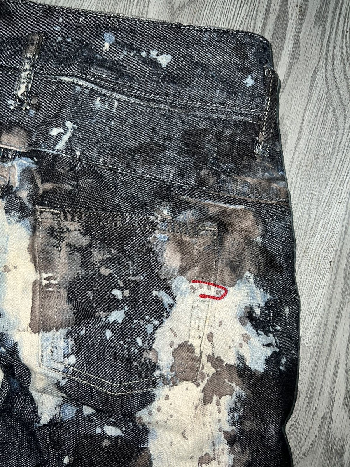 Diesel 2000s Diesel bleached pants 💙🖤 Size 26" / US 2 / IT 38 - 6 Thumbnail