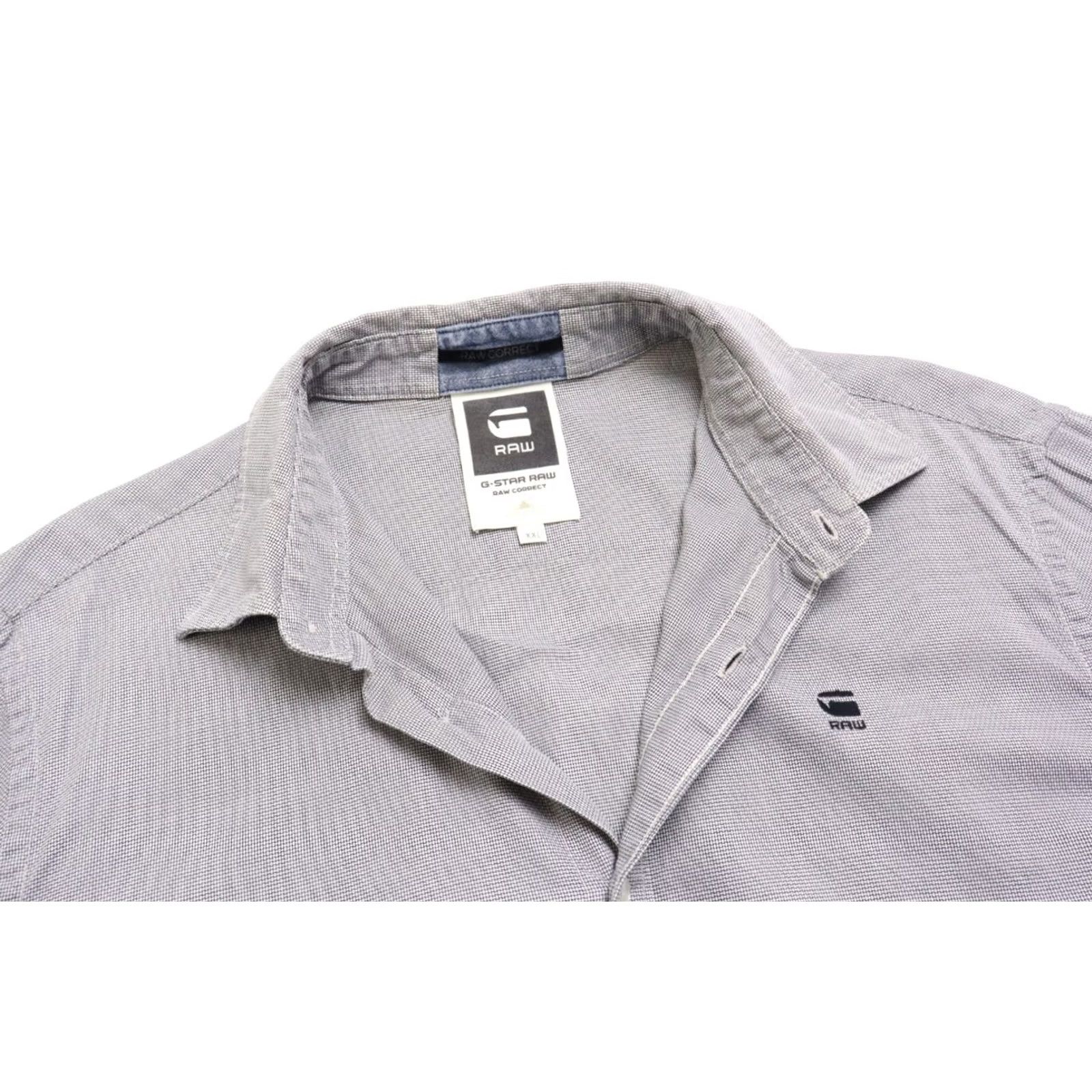 G-Star G-STAR Correct James Shirt Men's 2XL Melange Button Up Embroidery Patched Elbows Size US XXL / EU 58 / 5 - 4 Thumbnail