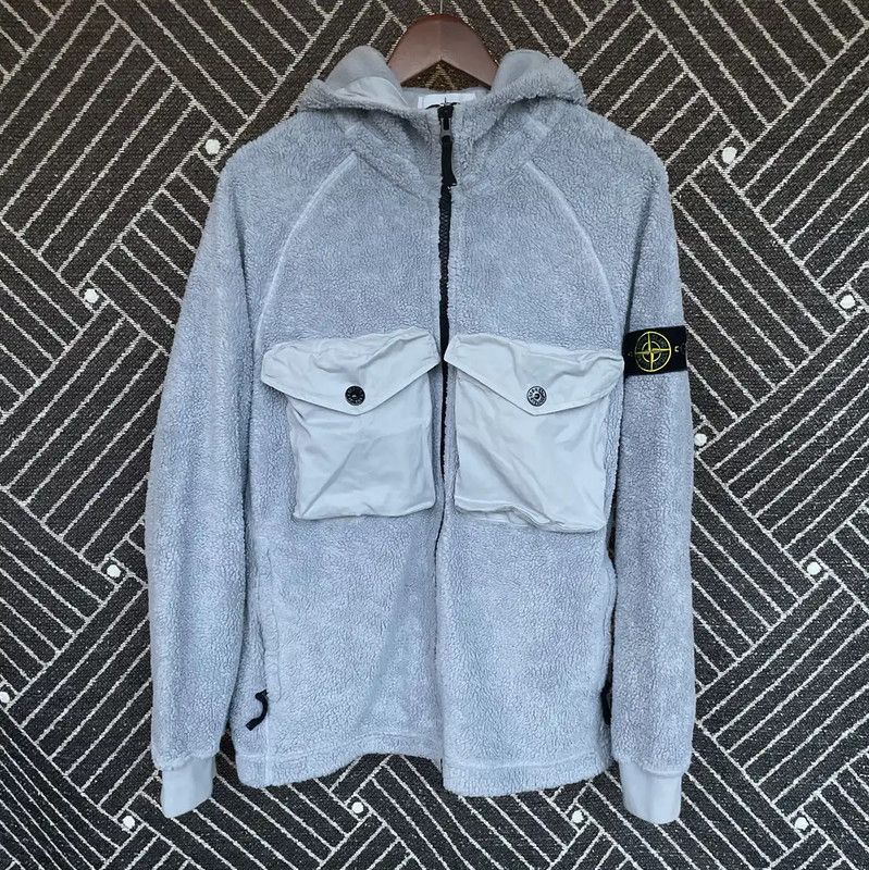 Stone Island Stone Island Light Blue Cotton Blend Jacket 0089 Size US L / EU 52-54 / 3 - 1 Thumbnail