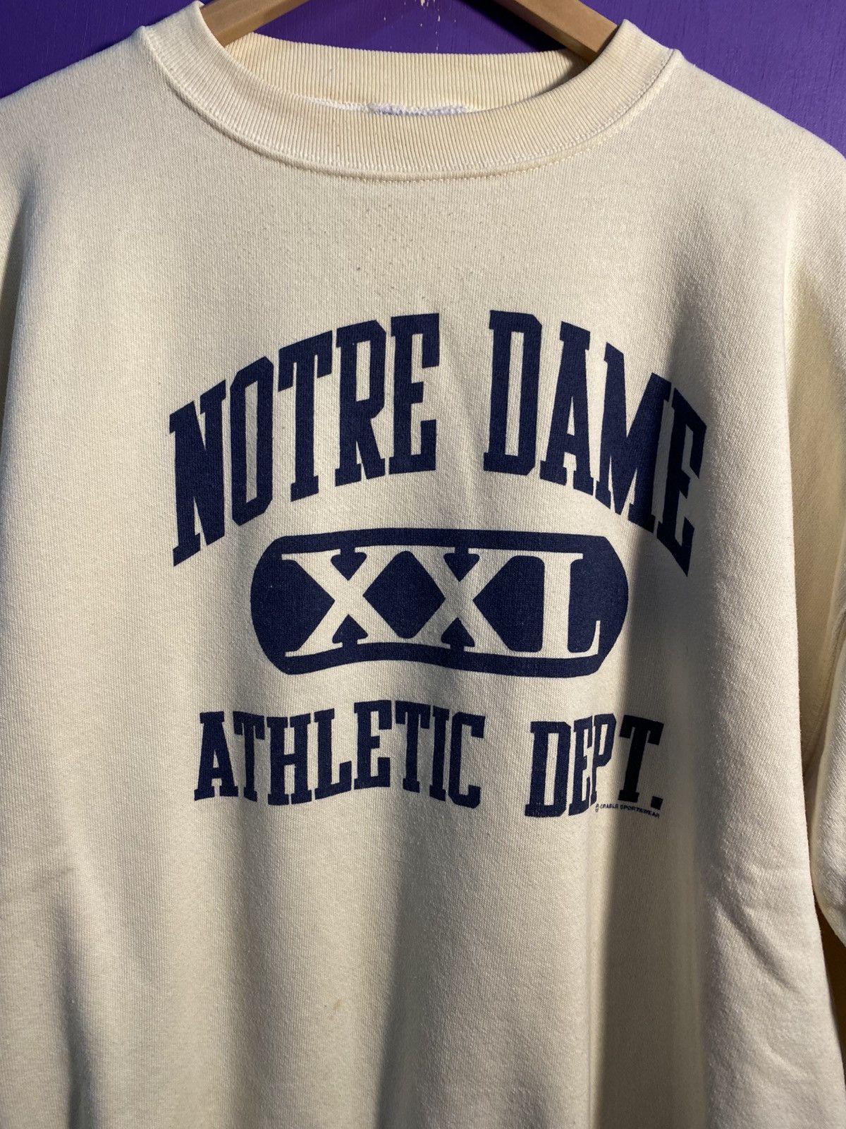 Other Vintage 90s Notre dame athletic dept sweatshirt Size US XL / EU 56 / 4 - 3 Thumbnail