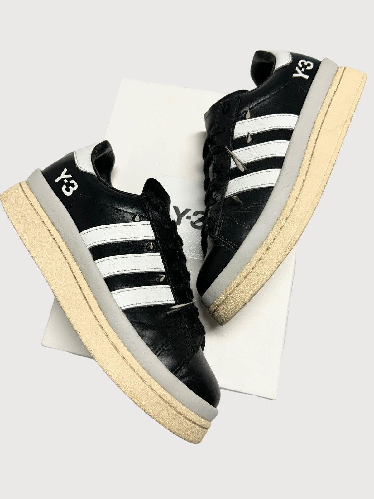 Y-3 2021 Hicho Platform Spiked Sneakers Size US 9 / EU 42 - 3 Thumbnail