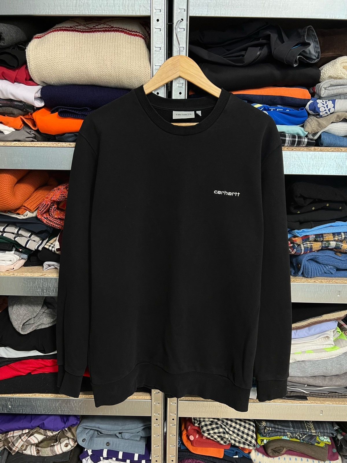 Carhartt × Vintage Vintage Mens Carhartt Small Logo Sweatshirt Size XL Pullover Size US XL / EU 56 / 4 - 1 Thumbnail